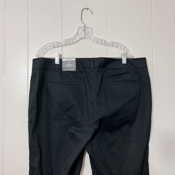 Van Heusen Women’s Black Classic Fit Straight Leg Stretch Ankle Pants Size 18NWT - Picture 6 of 11
